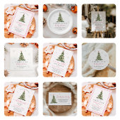 Merry Little Christmas Tree Baby Shower スタンダードカクテルナプキン