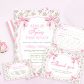 ピンクボウブライダルシャワーデイトナイトアイディア エンクロージャーカード