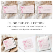 ピンクの女の子Oh赤ちゃんシャワー スタンダードカクテルナプキン