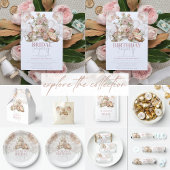 茶パーティーブライダルフローラ パーソナライズされた ミディアムペーパーバッグ