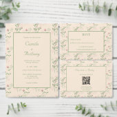 ピンクグリーンレトロY2K 70s花柄 コンフェッティ (この独立クリエイターのコレクションをカスタマイズ。)