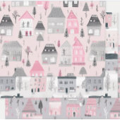 ピンクグレーホワイトヴィンテージハウス スクエアシール