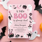 ハロウィンベイビーシャワーの女の子おしゃぶり探しゲーム ポスター