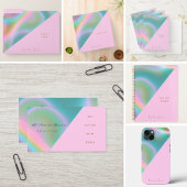 Elegant Pink Iridescent Holographic Case-Mate iPhoneケース