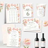 赤面牡丹フローラアーチ日付の招待を保存 招待状