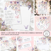 Butterfly Wildflower Bridal Shower ポスター