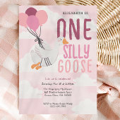 One Silly Goose Pink Birthday コーヒーマグカップ