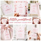 Little Sweetheart Bow Baby Shower Invitation 招待状