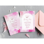 水彩30歳の誕生日 招待状