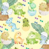 Cute Little Dino ラッピングペーパー