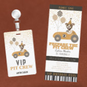 レースカードッグボーイズ第5バースデーパーティー 招待状