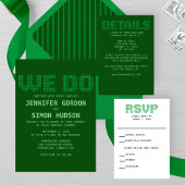 ピクセル'Love'結婚式招待状 招待状