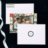 格子状グリーンクリスマスホリデーズ素朴タータンチェック ラッピングペーパー