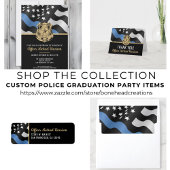 Police Academy Graduation Law Enforcement Officer インビテーションポストカード