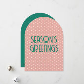 Season's Greetings Polka Dot シーズンカード