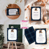 Polo Teddy Bear Baby Shower ペーパープレート