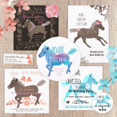 ギャロピパーソナライズされたングターコイズポニーTシャツ Tシャツ