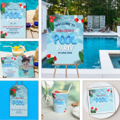 Pool Party fun Summer Birthday 招待状