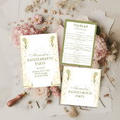 Preppy Courtside Pickleball Bachelorette Party ラウンドシール