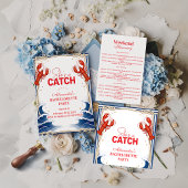 Preppy Lobster Seaside Bachelorette Party ラウンドシール