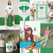 グリーン名門私立校風のとピンクジンガムのピクルボール レギンス