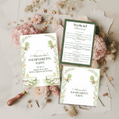 Preppy Pickleball Garden Bachelorette Party ラウンドシール