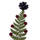 乾燥プレス花クリスマスツリースカート ブラッシュドポリエステルツリースカート