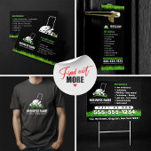 プロフェッショナルブラックグリーン気にローン&造園 Tシャツ