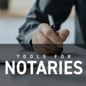 フロリダ州 公証者(Notary)確認証明書 4.5x2.7" 長方形シール
