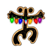 フェリズナビダッドボリクアクリスマスライトフラグホリデーカード シーズンカード