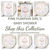 おむつラッフルピンクカボチャ赤ちゃんシャワーエンクロージャC エンクロージャーカード