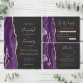 紫のバラ金ゴールド瑪瑙ダークセーブ日付 セーブザデート (この独立クリエイターのコレクションをカスタマイズ。)