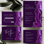 紫銀瑪瑙プラム保存日 招待状