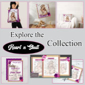 パープルボホベイビーシャワー クッション