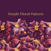 紫フローラ- エプロン