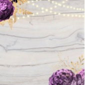 紫のフローラライトズ結婚ナプキ スタンダードカクテルナプキン