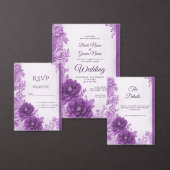 紫色の花が花盛りのテーブル番号 テーブルナンバー (この独立クリエイターのコレクションをカスタマイズ。)