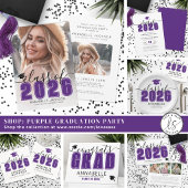 パープル卒業パーティー 招待状