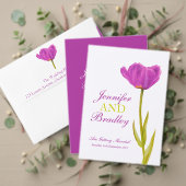 ポストカードパープルチューリップアートの保存 案内ポストカード (この独立クリエイターのコレクションをカスタマイズ。テスト)