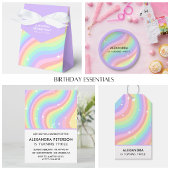 Colorful Rainbow 3rd Birthday Popcorn フェイバーボックス