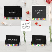 レインボーピアノ鍵 タイル