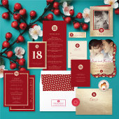 金ゴールド四角形中国の二重結婚幸せ ラウンドペーパーコースター