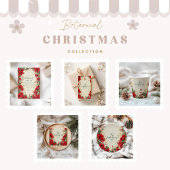 レッドアマリリス素朴ホリデークリスマス 招待状