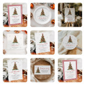 Merry Little Christmas Tree Baby Shower スタンダードカクテルナプキン