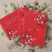 さくらんぼ中国のの赤結婚色背景 タペストリー (この独立クリエイターのコレクションをカスタマイズ。テスト)