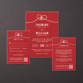 レッドノットユニオンダブル幸中国のせ結婚ズ スタンダードカクテルナプキン (この独立クリエイターのコレクションをカスタマイズ。)