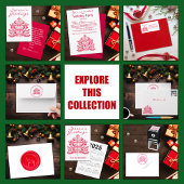 レッドスカンジナビアフォークアートノルディッククリスマスツリー Tシャツ