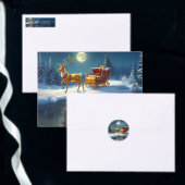 Reindeer Christmas Sleigh Holiday Favor Box フェイバーボックス