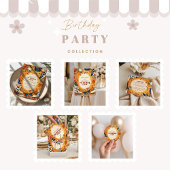 レトロバスケットボールコート誕生日 招待状