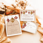 レトロバウブルオーナメントクリスマスブライダルレシピ エンクロージャーカード